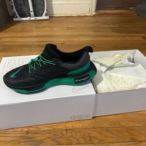 Nike Black and Green Athletic Shoes